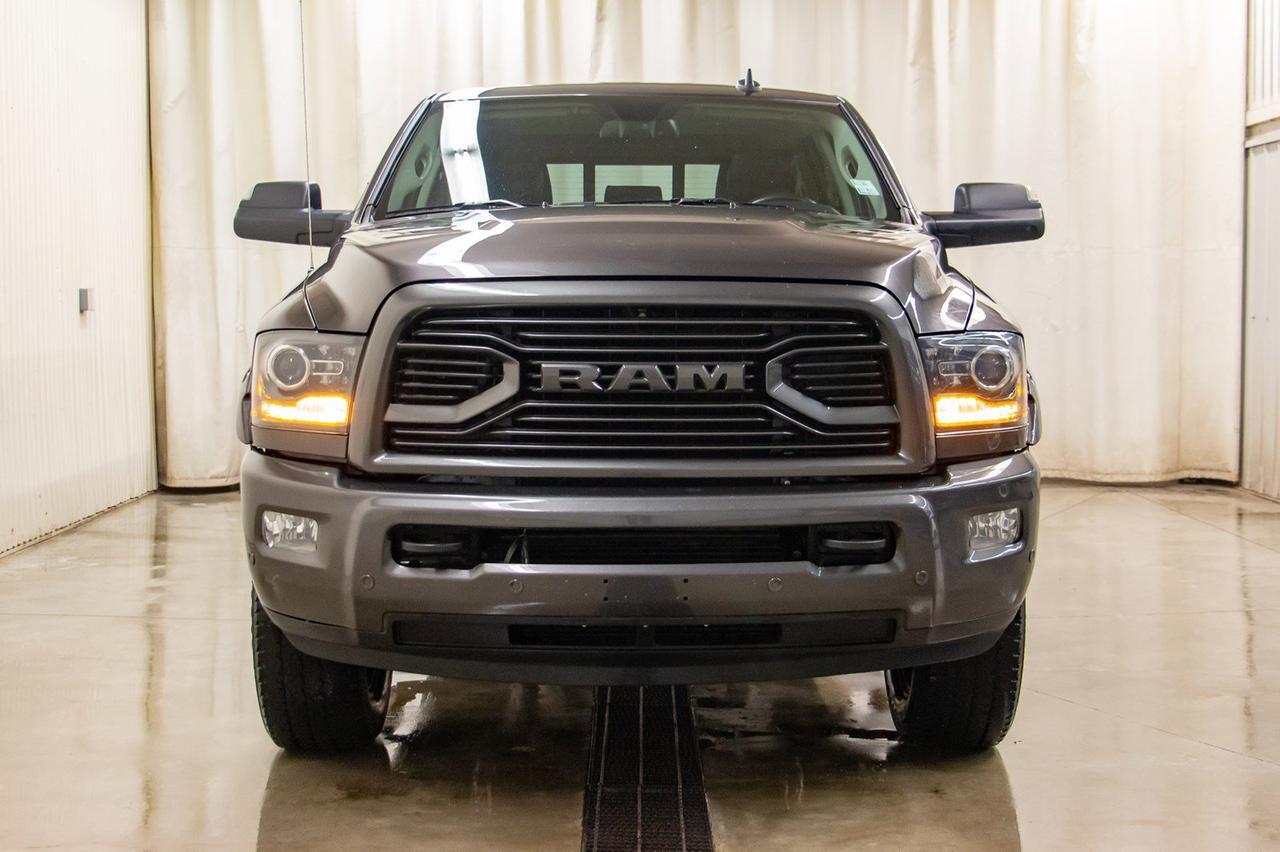 2018 Ram 3500 4x4 Mega Cab Laramie Diesel Leather Roof Nav Red Deer AB