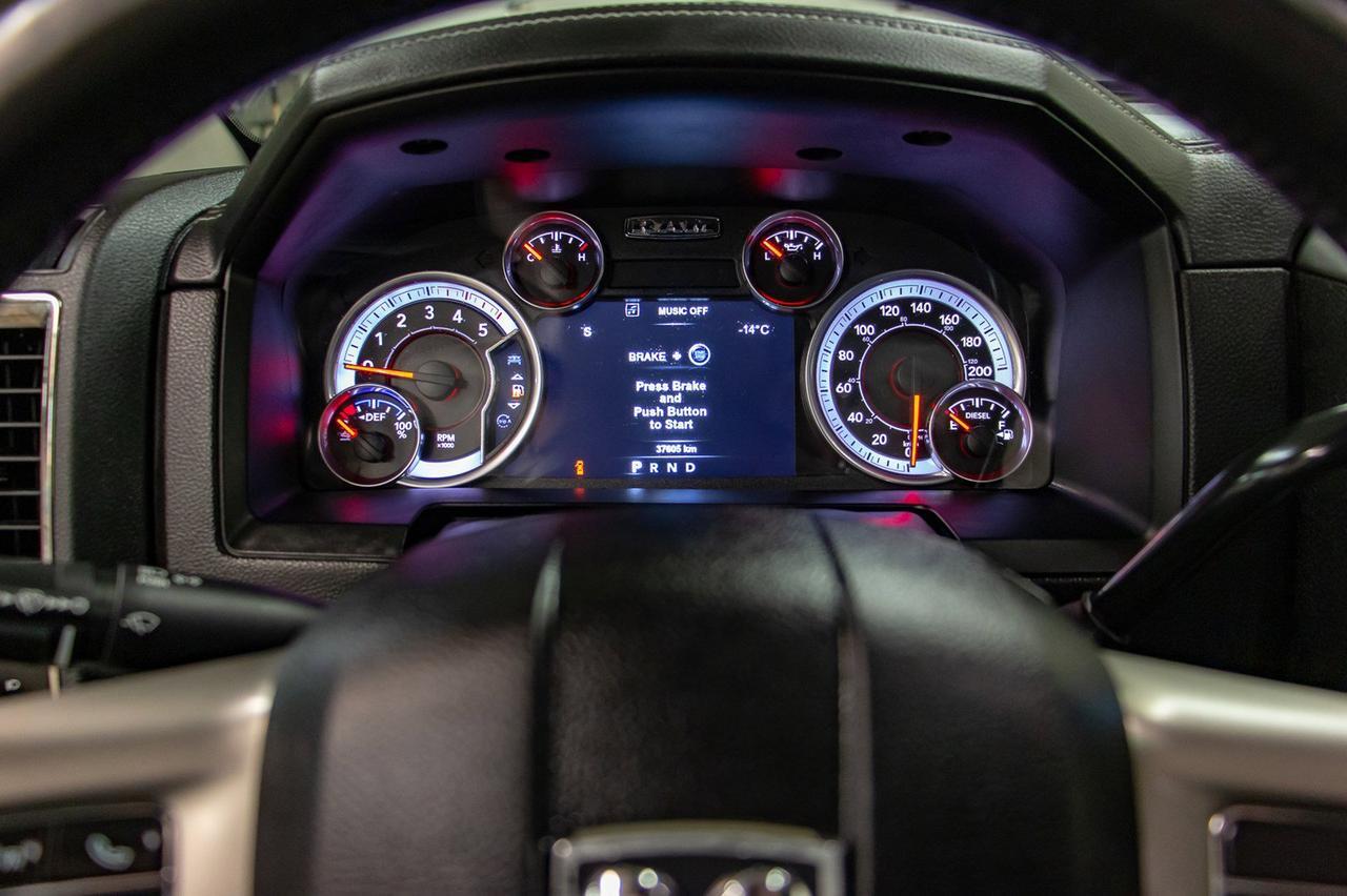 2018 Ram 3500 4x4 Mega Cab Laramie Diesel Leather Roof Nav Red Deer AB