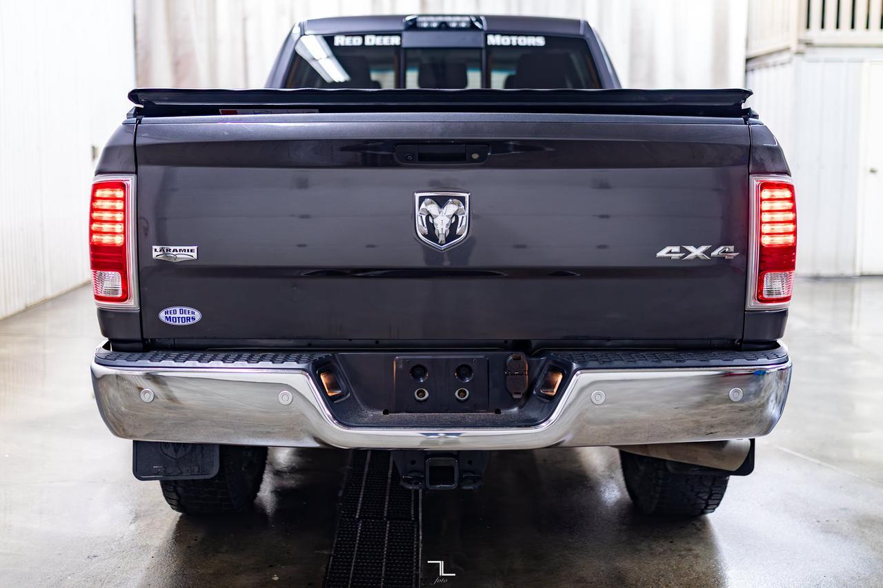 2018 Ram 3500 4x4 Mega Cab Laramie Diesel Leather Roof Nav Red Deer AB