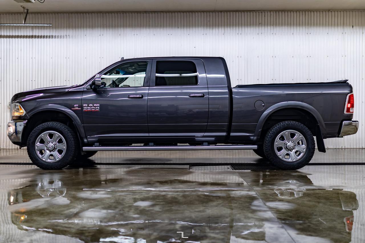 2018 Ram 3500 4x4 Mega Cab Laramie Diesel Leather Roof Nav Red Deer AB
