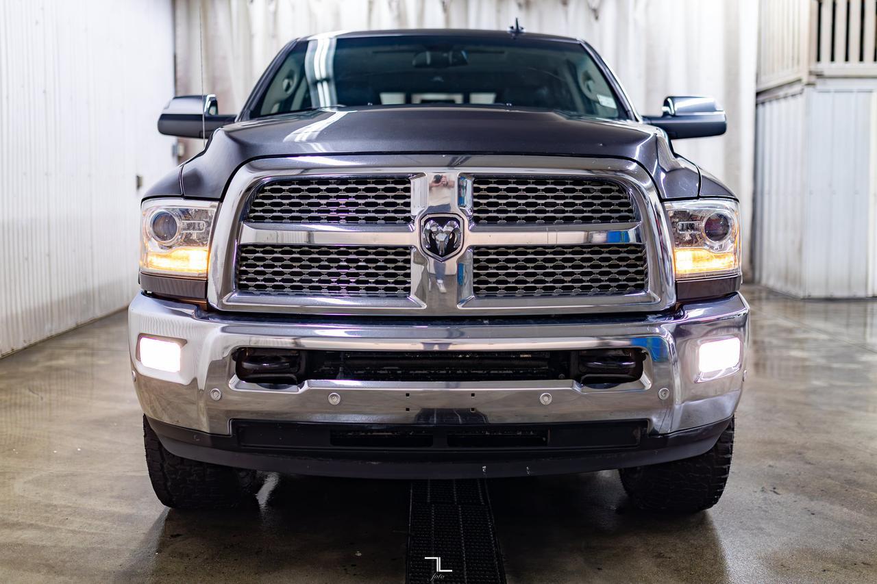 2018 Ram 3500 4x4 Mega Cab Laramie Diesel Leather Roof Nav Red Deer AB