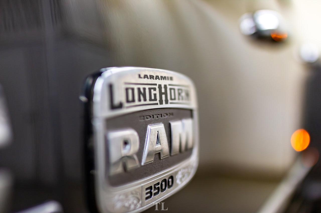 2018 Ram 3500 4x4 Mega Cab Longhorn Dually Diesel AISIN Leather Roof Nav Red Deer AB