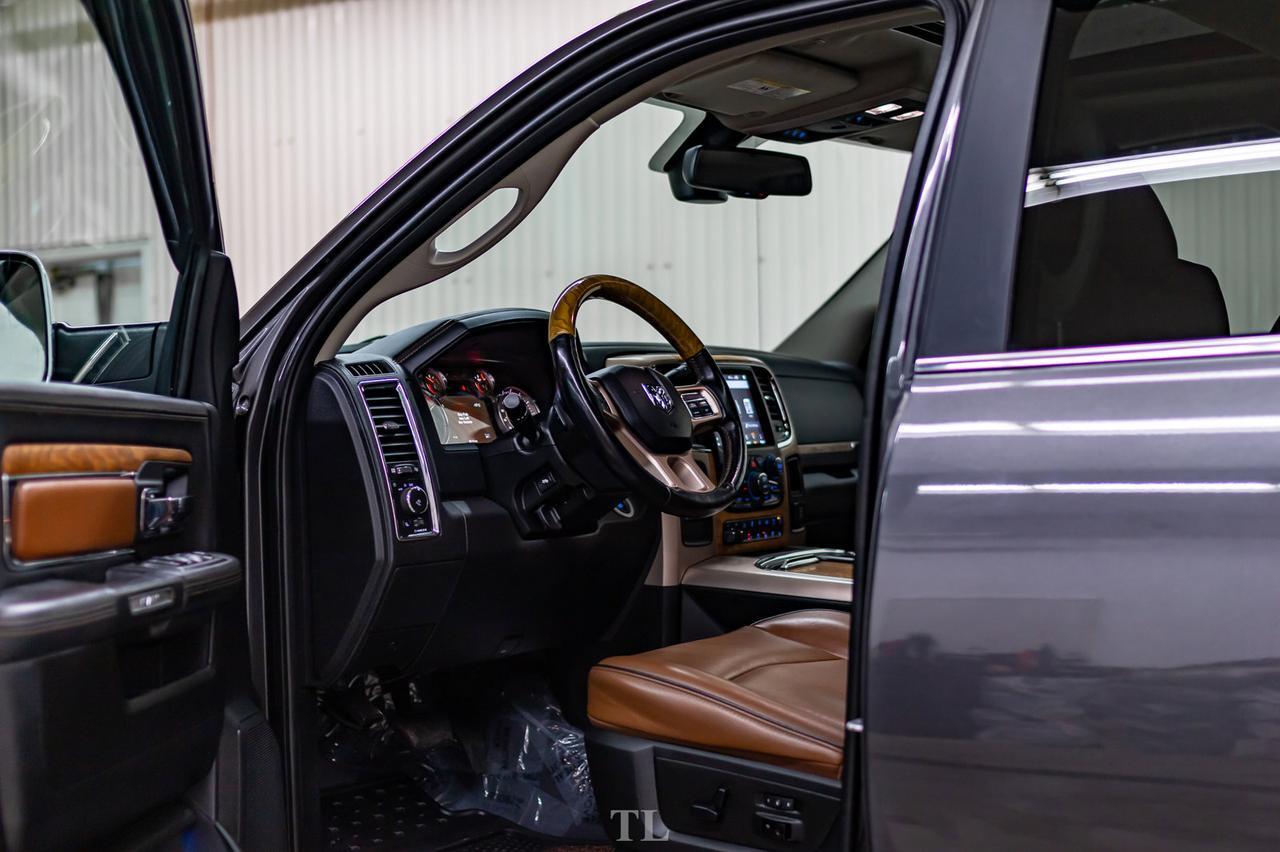 2018 Ram 3500 4x4 Mega Cab Longhorn Dually Diesel AISIN Leather Roof Nav Red Deer AB