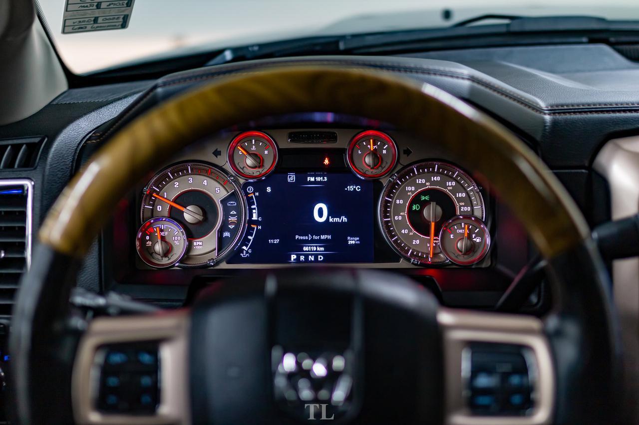 2018 Ram 3500 4x4 Mega Cab Longhorn Dually Diesel AISIN Leather Roof Nav Red Deer AB