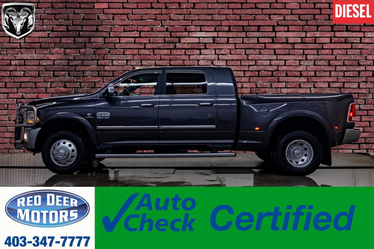 2018 Ram 3500 4x4 Mega Cab Longhorn Dually Diesel AISIN Leather Roof Nav