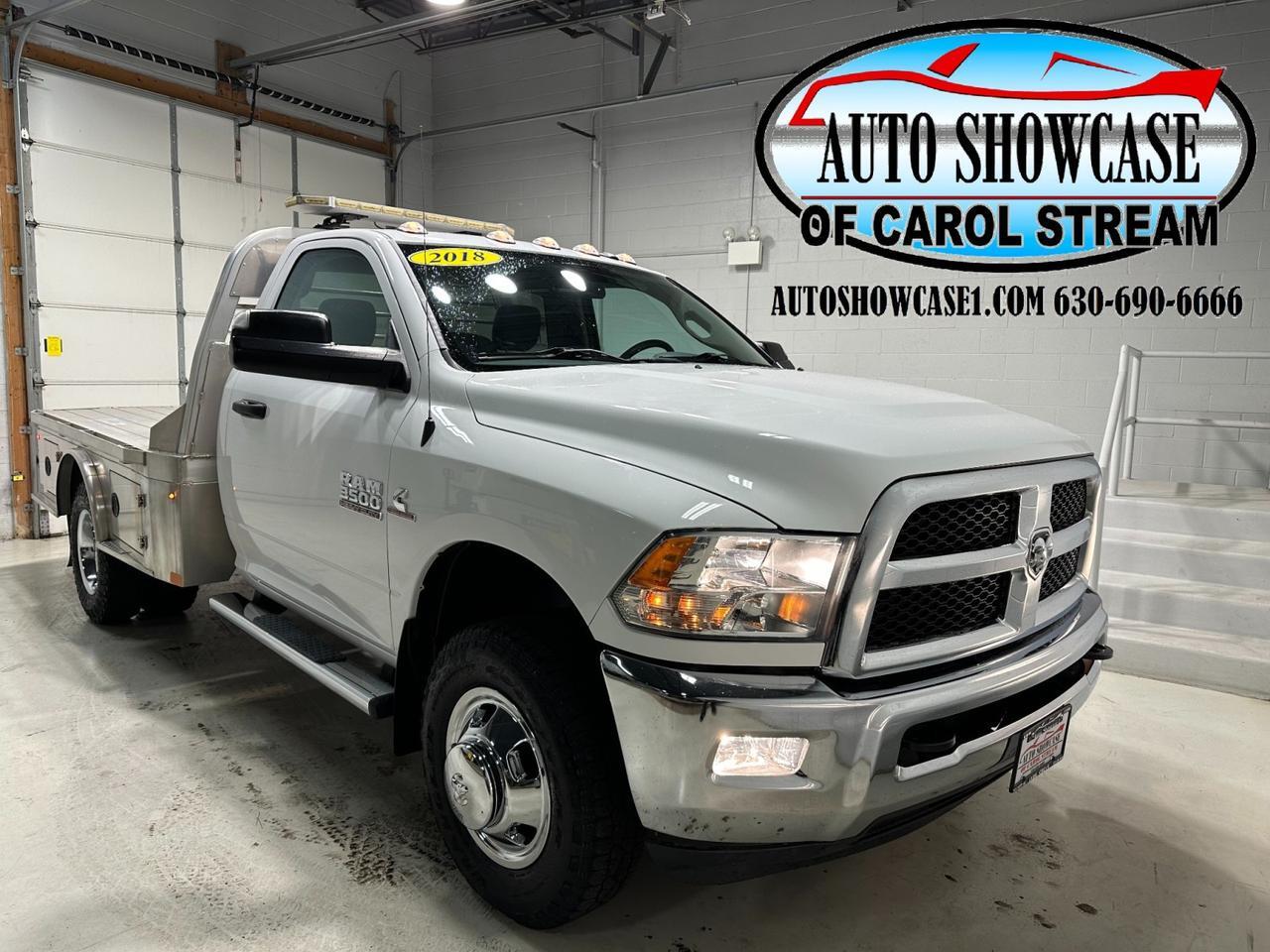 Used 2018 Ram 3500 Chassis Cab w/ CM Flat bed Aluminum Skirted Body Tradesman in Carol Stream IL