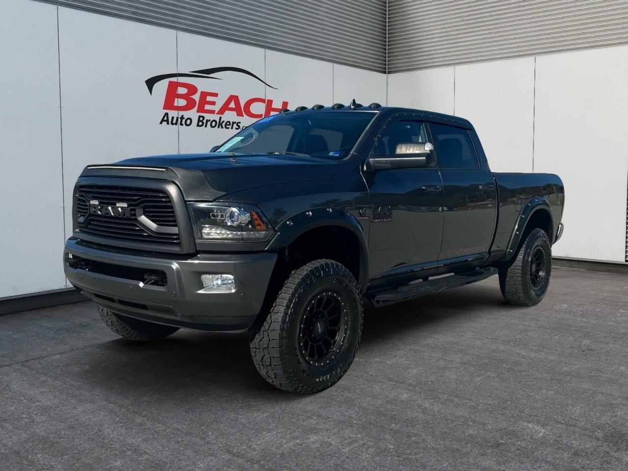 2018 Ram 3500 Laramie, HEATED/VENTILATED SEATS, HEATED REAR SEATS, TONNEAU COVER, APPLE CARPLAY/ANDROID AUTO, BACKUP CAMERA, POWER FOLDING MIRRIRS, HEATED REAR SEATS, SUNROOF, TOW PACKAGE, RUNNING BOARDS, TOW HOOKS, BED LINER, POWER SLIDING REAR WINDOW, CLEAN CARF