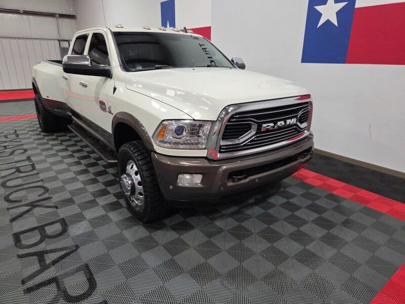 2018 Ram 3500 Longhorn 4WD Dually 6.7L Diesel AISIN Trans GPS Nav Camera New Tires FREE WARRANTY Arlington TX