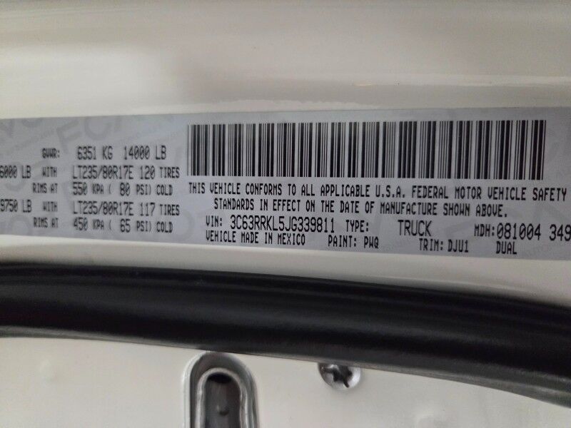 2018 Ram 3500 Longhorn 4WD Dually 6.7L Diesel AISIN Trans GPS Nav Camera New Tires FREE WARRANTY Arlington TX