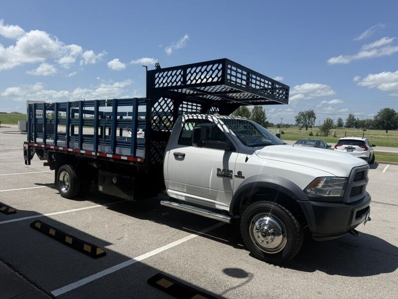 2018 Ram 5500 4x4 Diesel Stake Flatbed w/ Lift Tradesman Collinsville OK