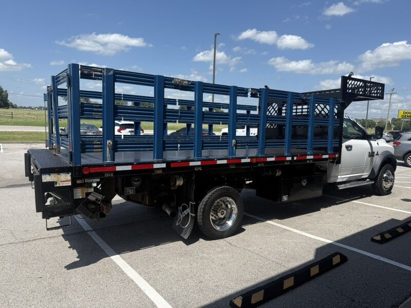 2018 Ram 5500 4x4 Diesel Stake Flatbed w/ Lift Tradesman Collinsville OK