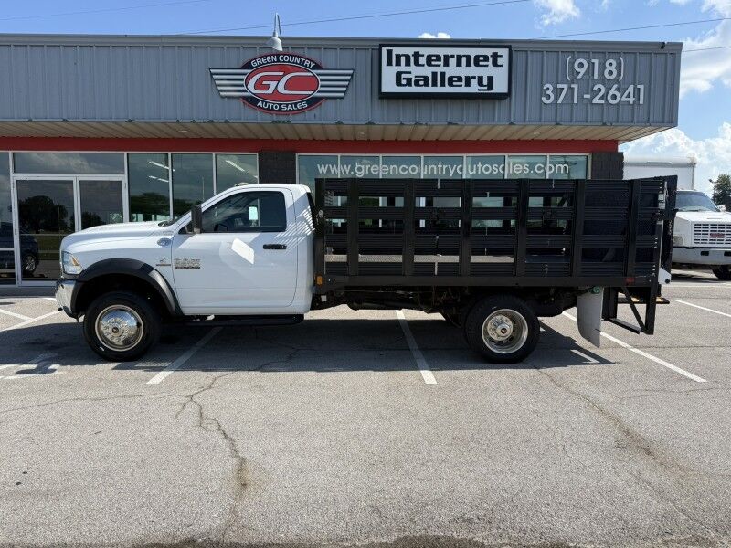 2018 Ram 5500 Diesel Stake Flatbed w/ Lift Gate Tradesman Collinsville OK