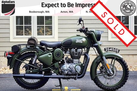 2018 Royal Enfield Classic 500 Battle Green Boston MA