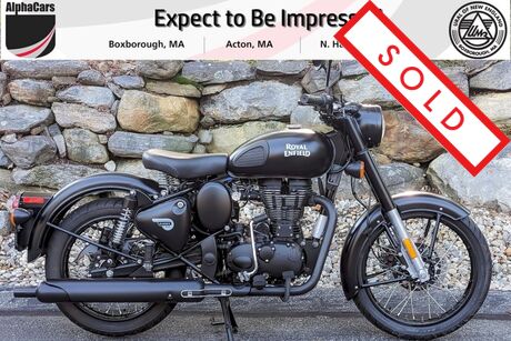 2018 Royal Enfield Classic 500 Stealth Black Boston MA