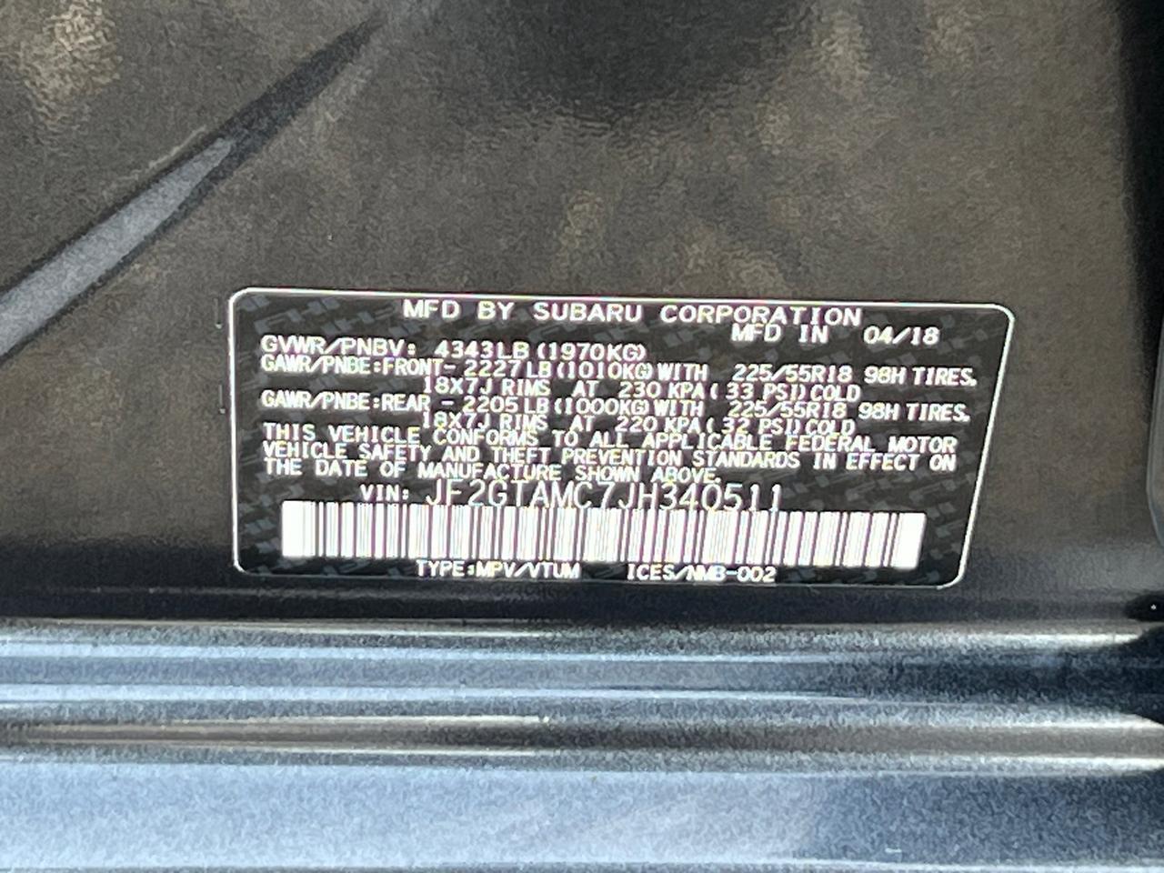 2018 Subaru Crosstrek 2.0i Limited Hagerstown MD