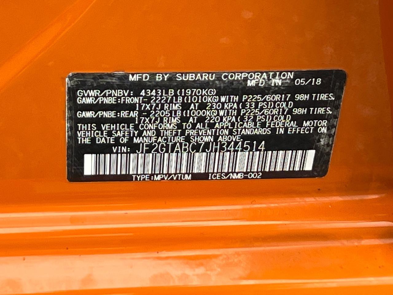 2018 Subaru Crosstrek 2.0i Premium Hagerstown MD