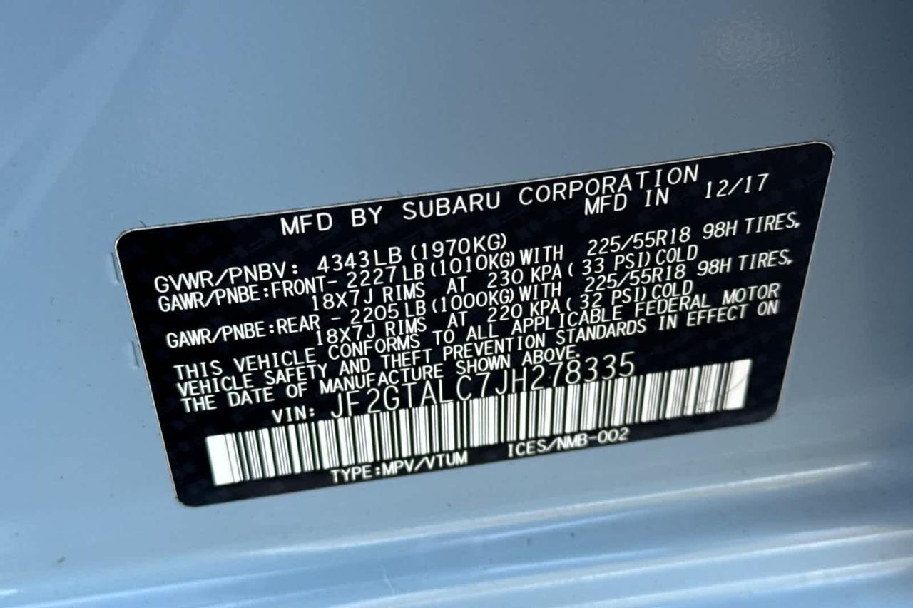 2018 Subaru Crosstrek Limited Roseville CA