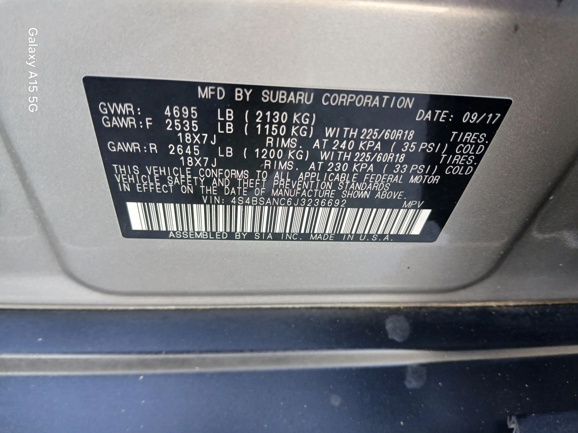 2018 Subaru Outback 2.5i Limited Wagon 4D Maitland FL