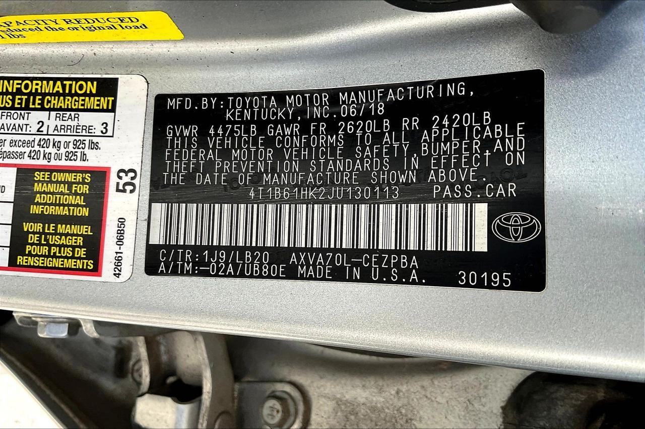 2018 TOYOTA CAMRY XSE Houston TX