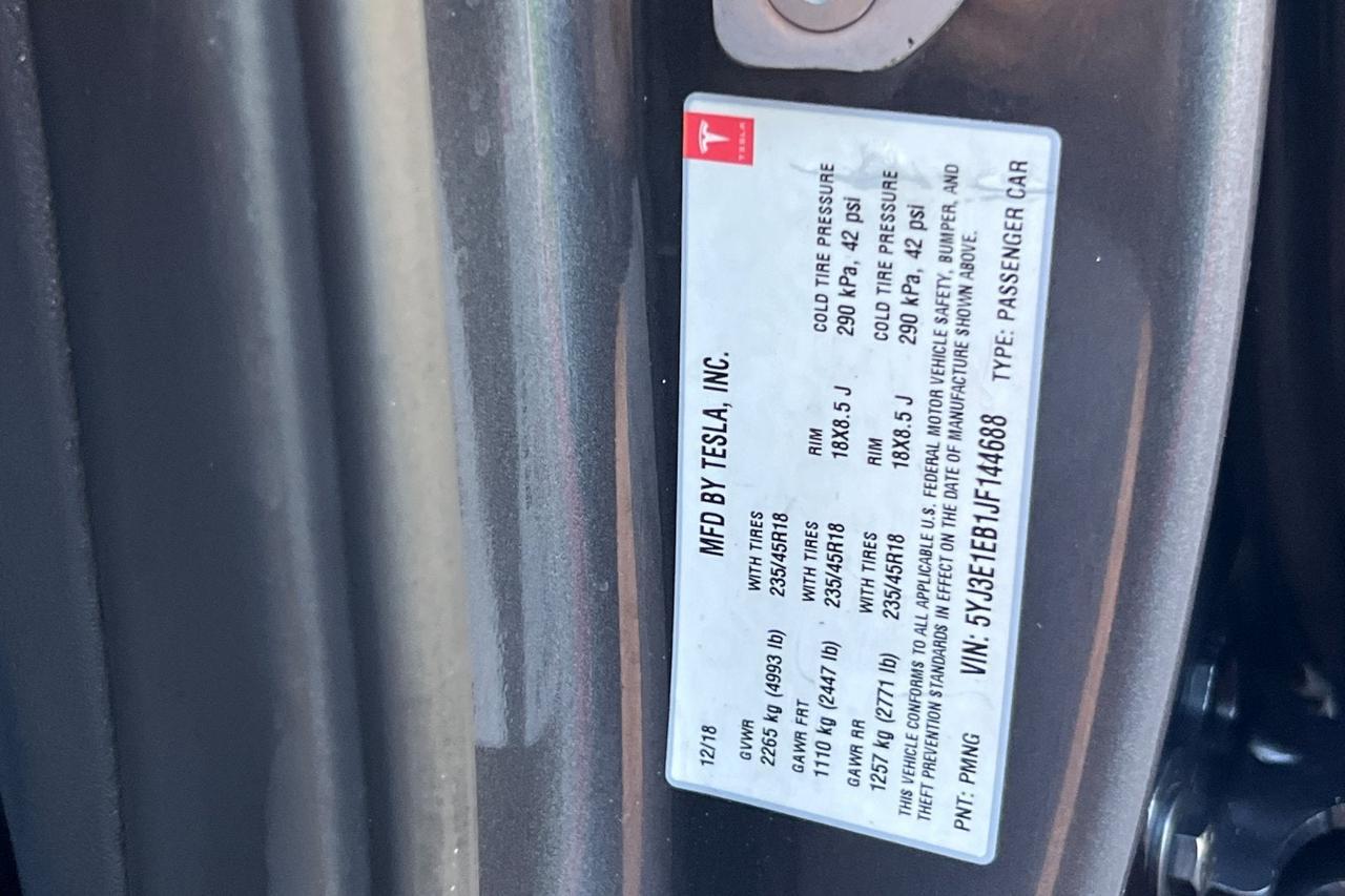 2018 Tesla Model 3 Base Roseville CA