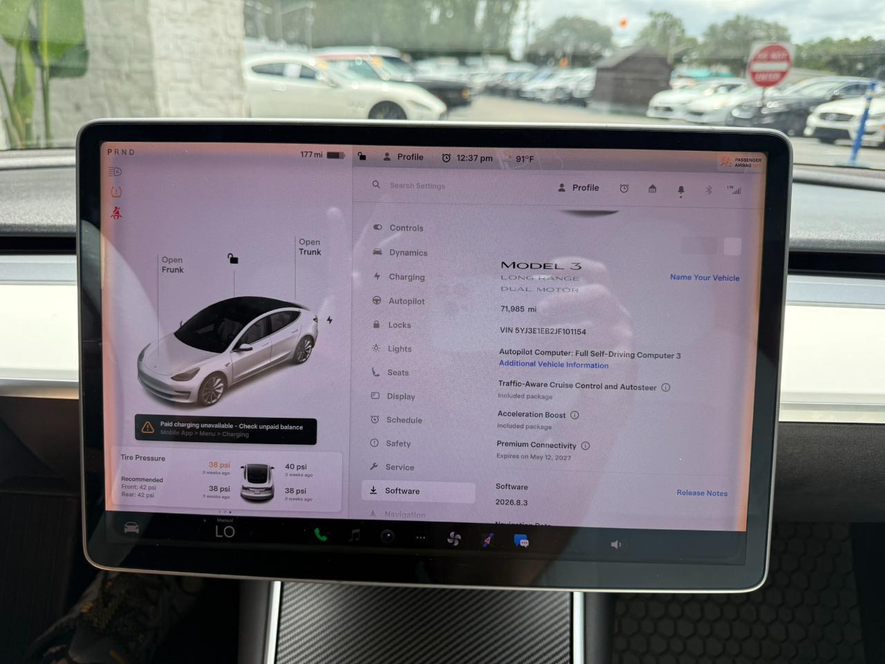 2018 Tesla Model 3 Long Range Battery AWD Jacksonville FL