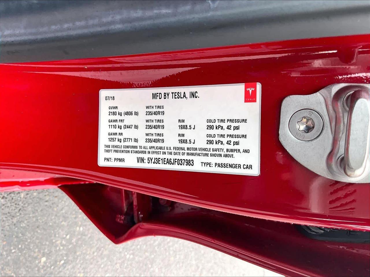 2018 Tesla Model 3 Long Range Battery Roseville CA