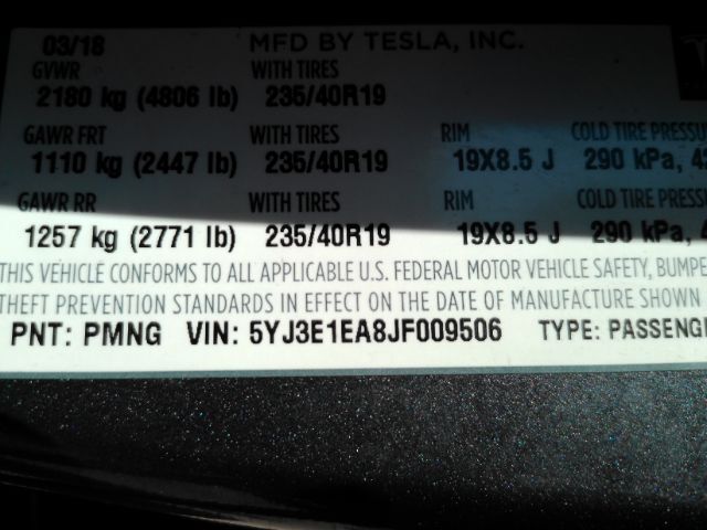 2018 Tesla Model 3 Long Range Plano TX