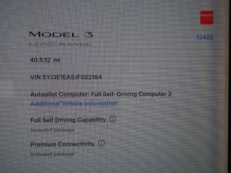 2018 Tesla Model 3 Long Range RWD *FULL SELF-DRIVING ENABLED, AUTOPILOT, NAVIGATION, SAFETY ALERTS, ADAPTIVE CRUISE, BACKUP-CAMERA, PANORAMA GLASS ROOF, HEATED SEATS, BLUETOOTH Round Rock TX