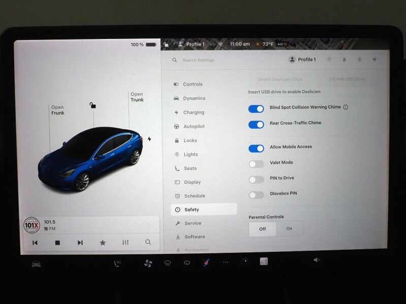 2018 Tesla Model 3 Long Range RWD *NAVIGATION, AUTOPILOT, BLIND SPOT & LANE KEEP ASSIST, COLLISION ALERT w/BRAKING, BACKUP-CAMERA, PANORAMA GLASS ROOF, HEATED SEATS, 19 INCH SPORT WHEELS, BLUETOOTH Round Rock TX