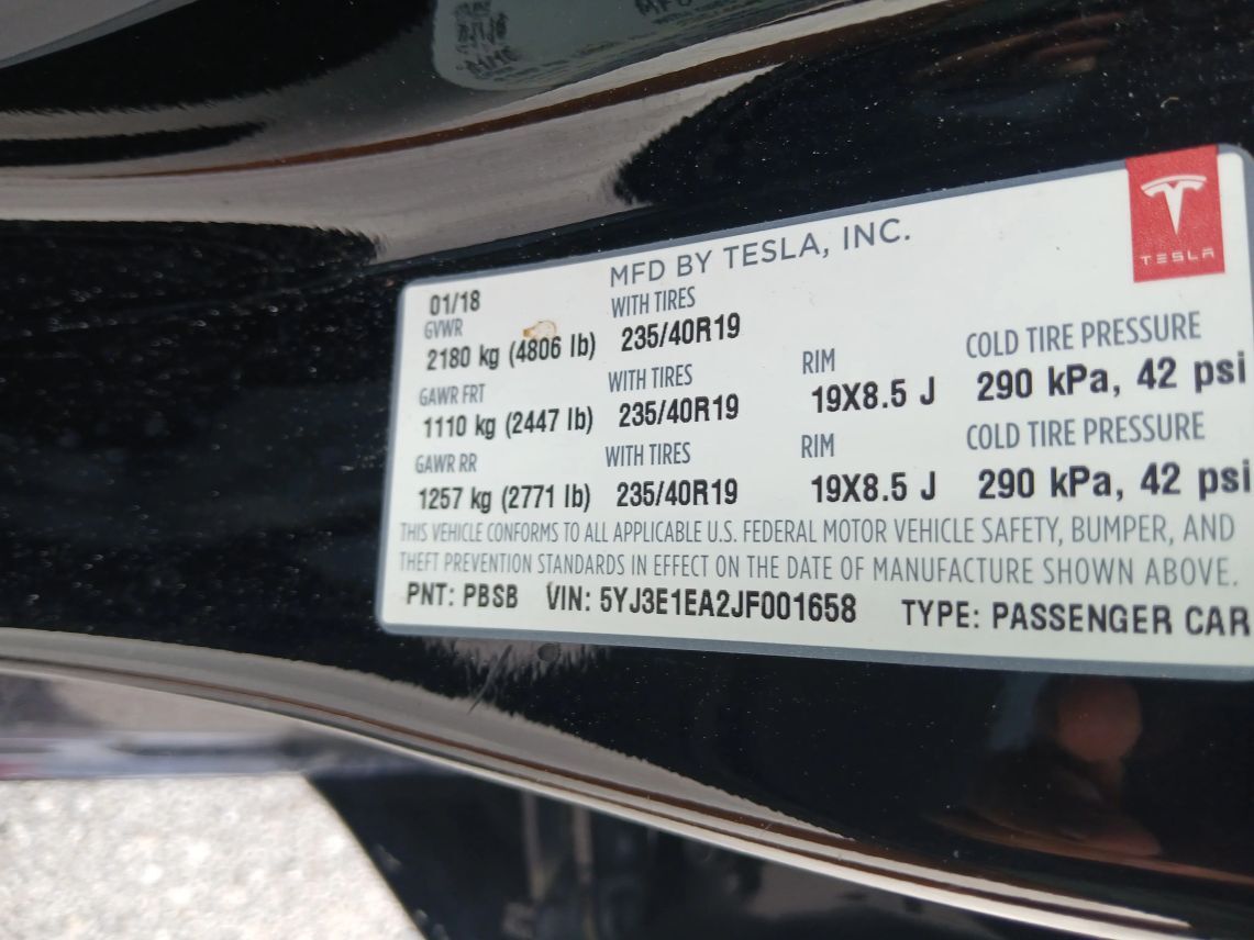 2018 Tesla Model 3 Long Range Sedan 4D Maitland FL