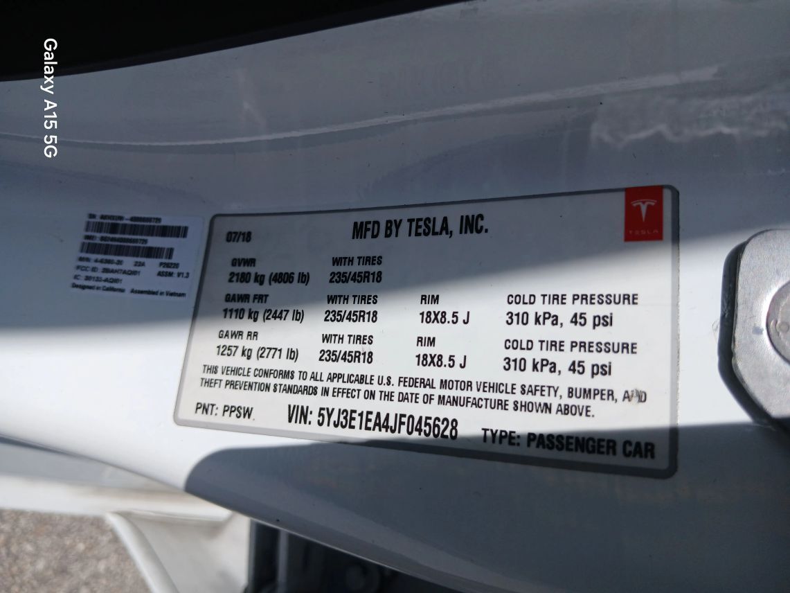 2018 Tesla Model 3 Long Range Sedan 4D Maitland FL