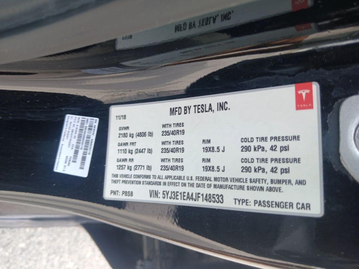 2018 Tesla Model 3 Long Range Sedan 4D Maitland FL