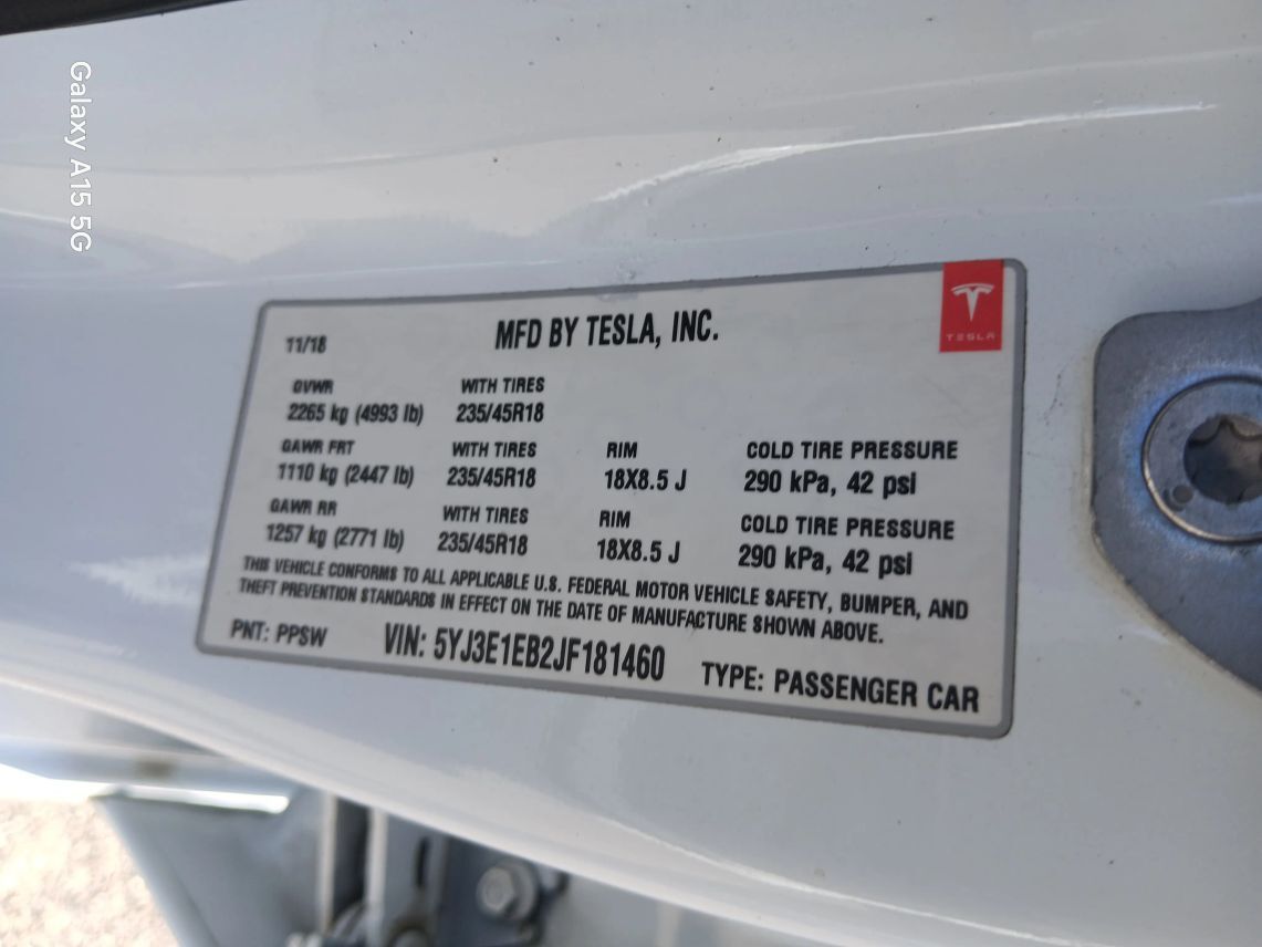 2018 Tesla Model 3 Long Range Sedan 4D Maitland FL