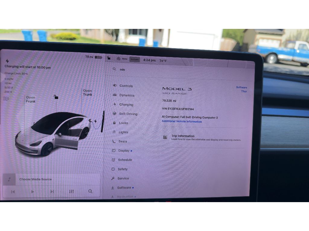 2018 Tesla Model 3 Mid Range Battery Folsom CA