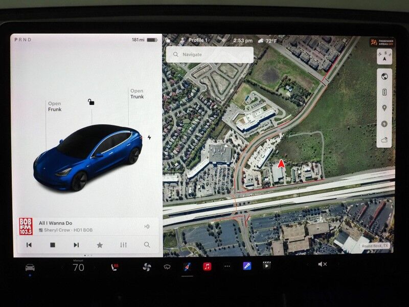 2018 Tesla Model 3 Mid Range RWD *FULL SELF-DRIVING ENABLED, AUTOPILOT, NAVIGATION, SAEFTY ALERTS, ADAPTIVE CRUISE, BACKUP-CAMERA, PANORAMA GLASS ROOF, HEATED SEATS, BLUETOOTH Round Rock TX