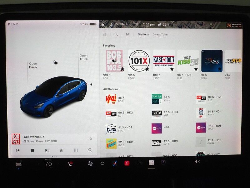 2018 Tesla Model 3 Mid Range RWD *FULL SELF-DRIVING ENABLED, AUTOPILOT, NAVIGATION, SAEFTY ALERTS, ADAPTIVE CRUISE, BACKUP-CAMERA, PANORAMA GLASS ROOF, HEATED SEATS, BLUETOOTH Round Rock TX