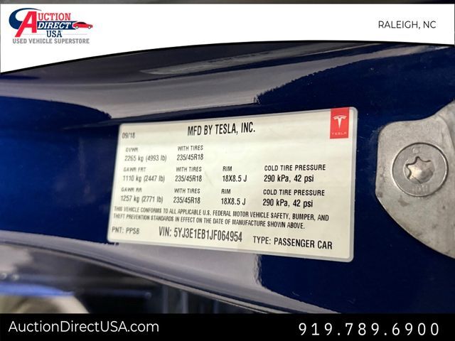 2018 Tesla Model 3 Performance Raleigh NC