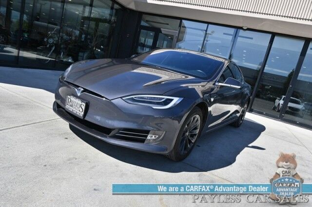 2018 Tesla Model S 100D / AWD / Front & Rear Heated Leather Seats / Heated Steering Wheel / Navigation / Enhanced Autopilot / Adaptive Air Suspension / Lane Departure Alert / Bluetooth / Backup Camera / 335 Mile Range Anchorage AK