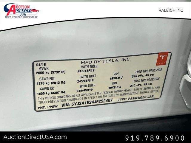 2018 Tesla Model S 75D Raleigh NC