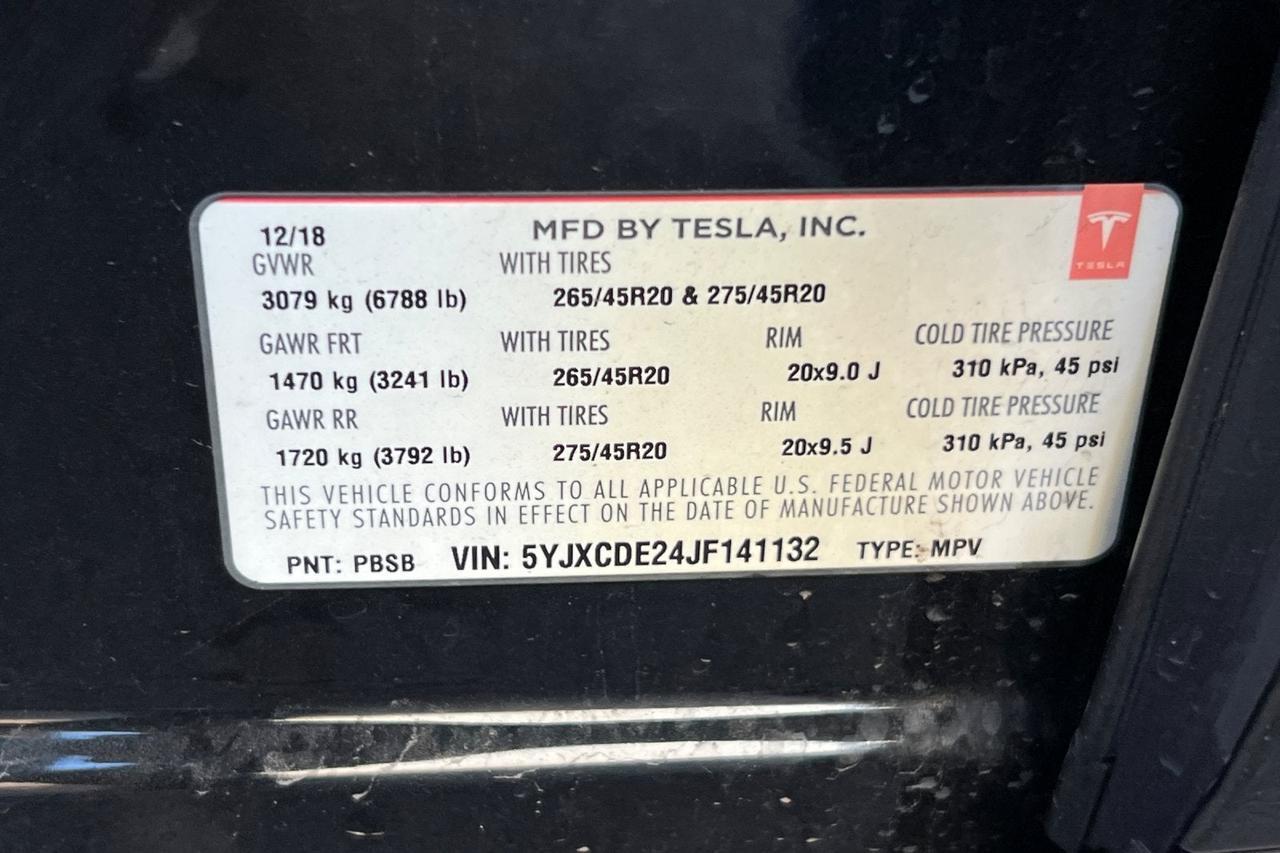 2018 Tesla Model X 100D Roseville CA