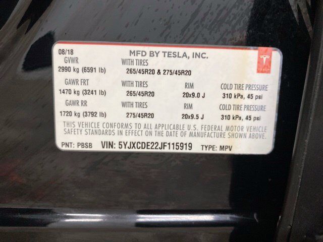2018 Tesla Model X 75D Dallas TX