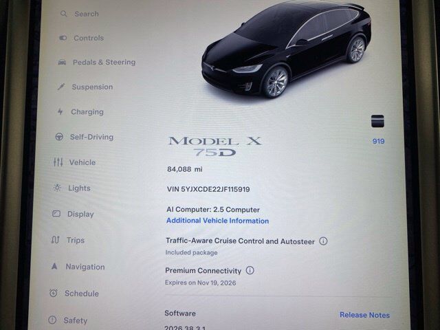 2018 Tesla Model X 75D Dallas TX