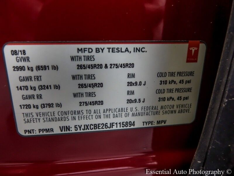 2018 Tesla Model X 75D PRICE INCLUDES THE $4000 FED EV TAX CREDIT. YOU MUST QUALIF Willowbrook IL