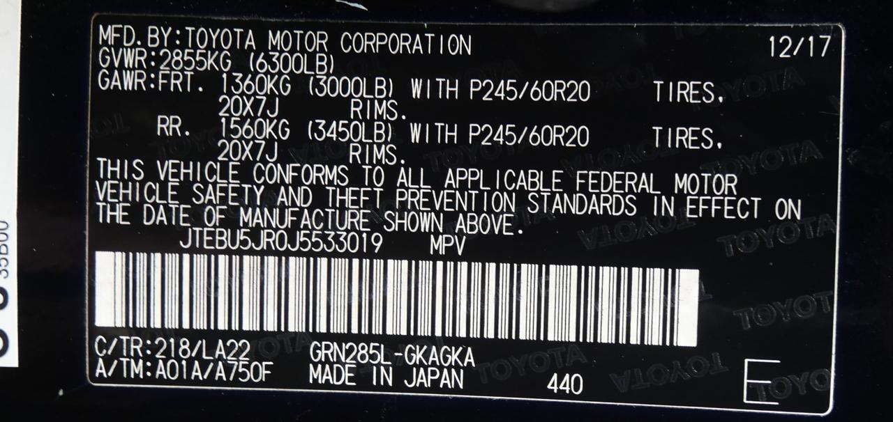 2018 Toyota 4Runner Limited San Juan TX