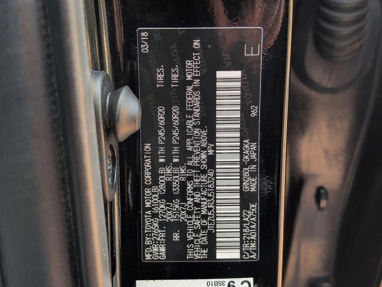 2018 Toyota 4Runner Limited San Juan TX
