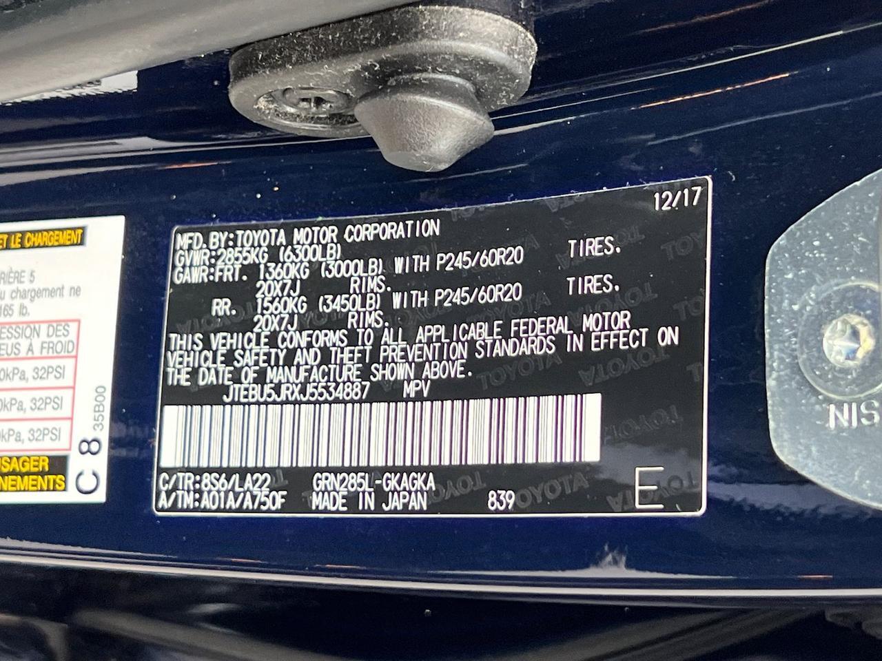 2018 Toyota 4Runner Limited Hagerstown MD