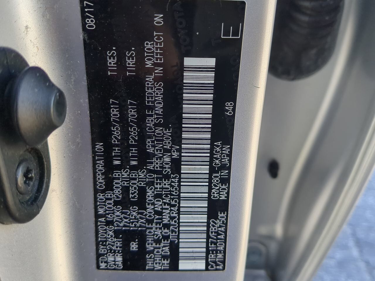 2018 Toyota 4Runner SR5 Winder GA