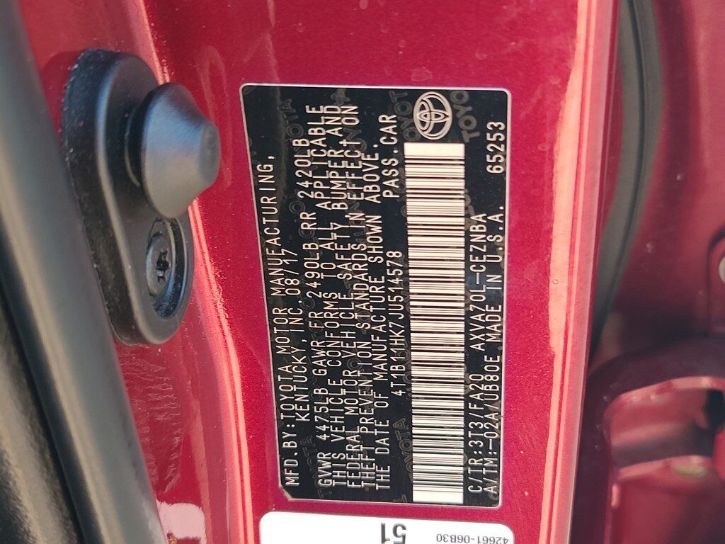 2018 Toyota Camry LE Springfield VA