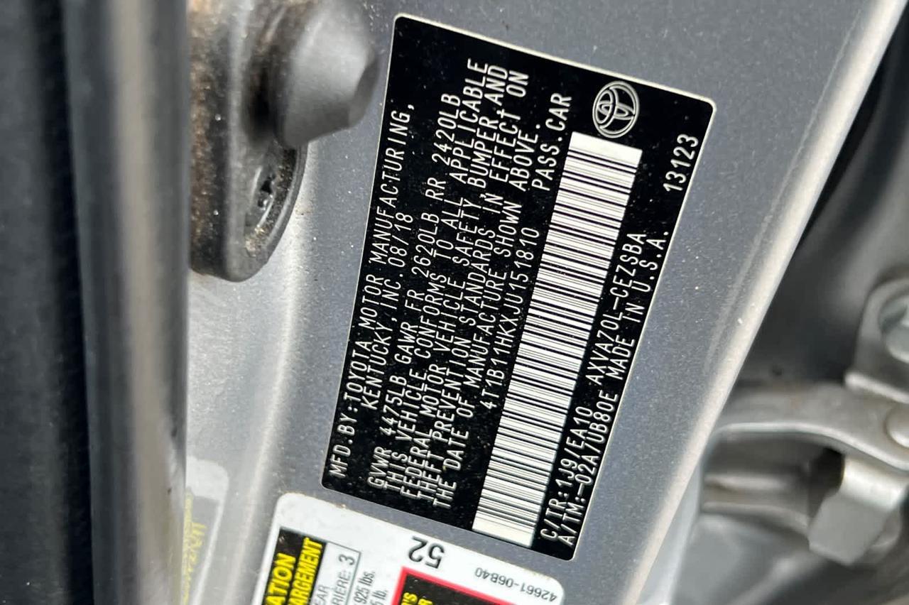 2018 Toyota Camry SE Roseville CA