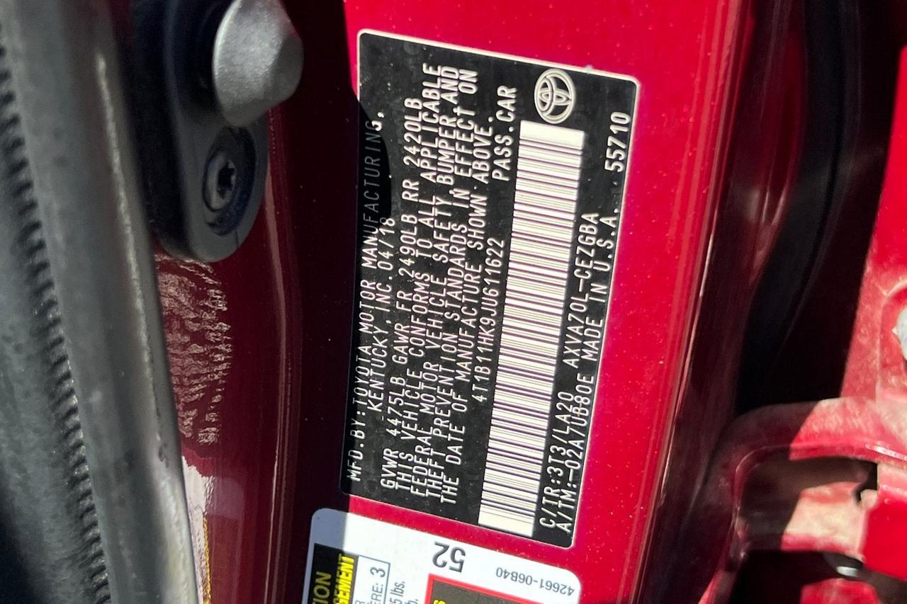 2018 Toyota Camry XLE Roseville CA